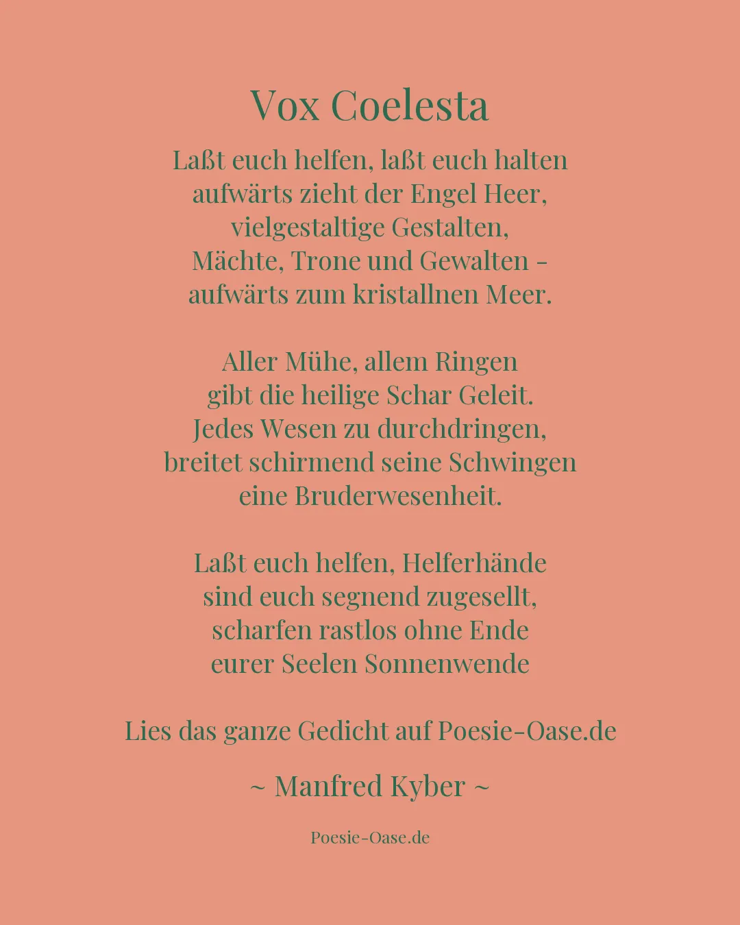 Illustration zu Vox Coelesta
