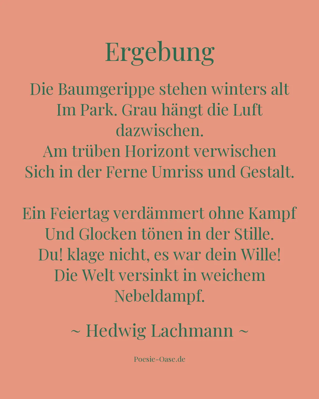Illustration zu Ergebung
