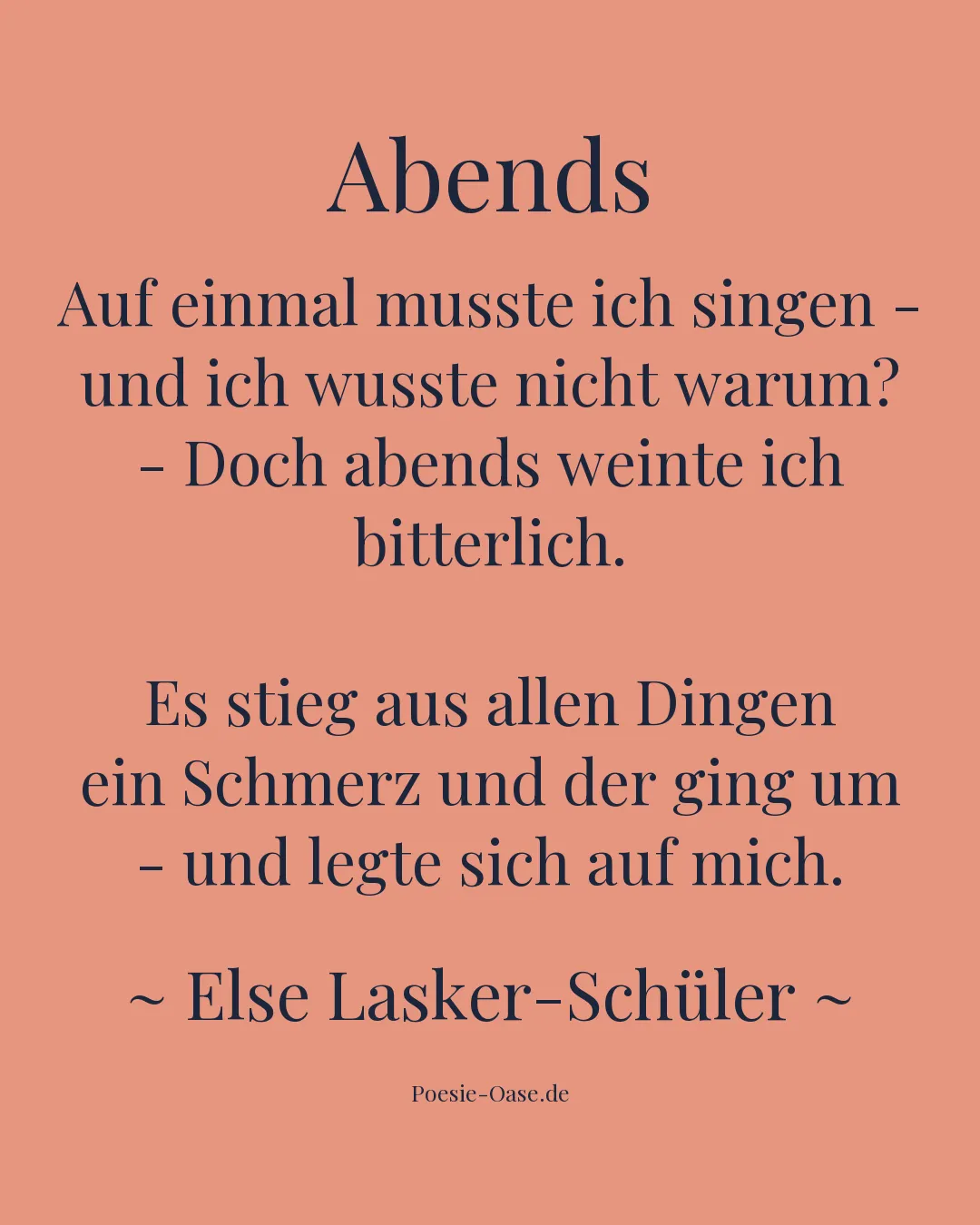 Illustration zu Abends