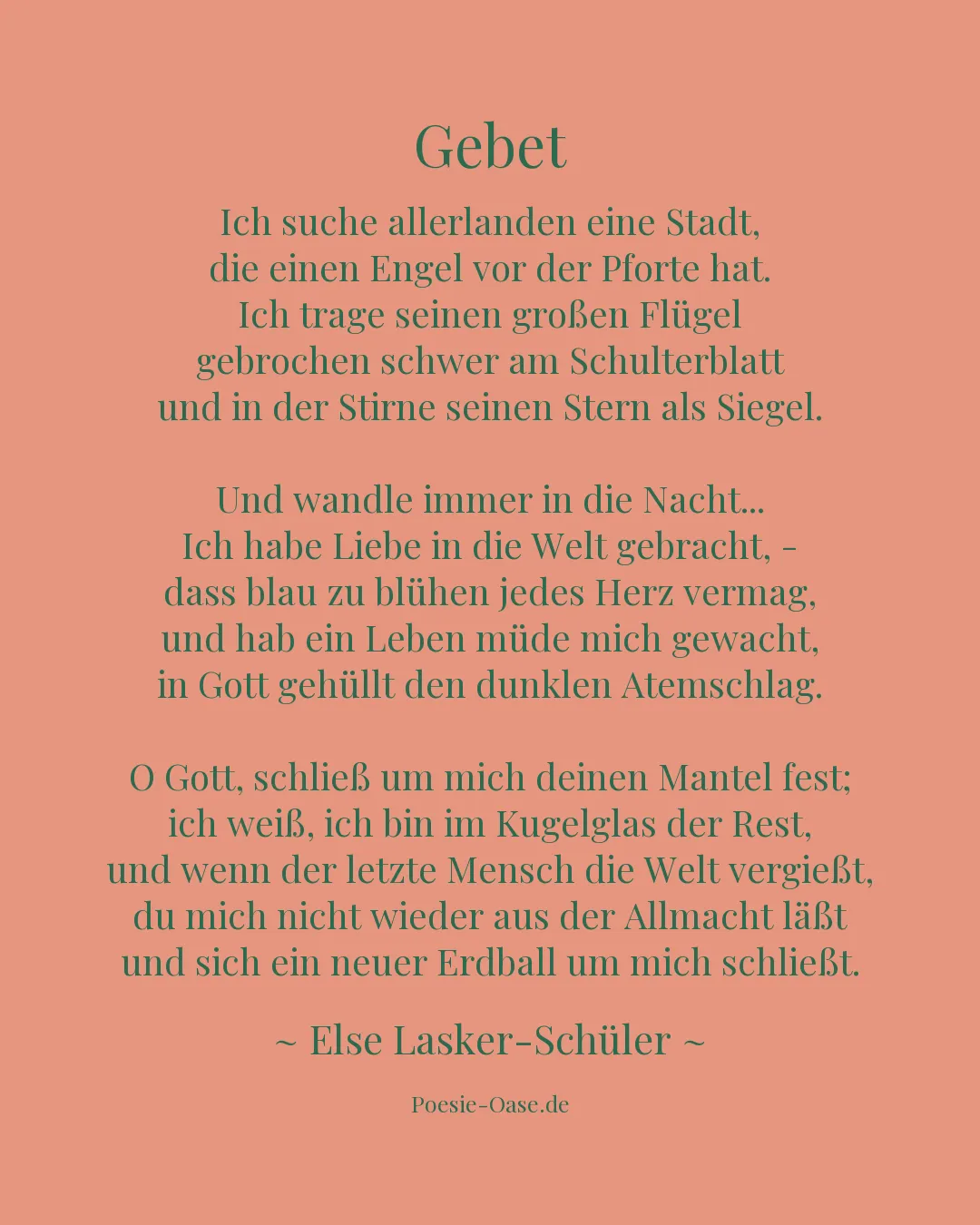 Illustration zu Gebet