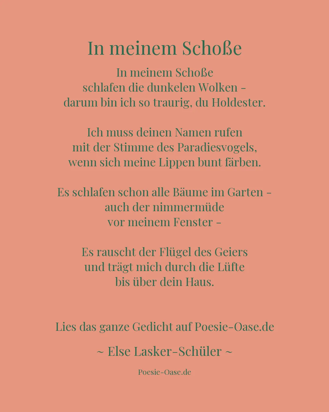 Illustration zu In meinem Schoße