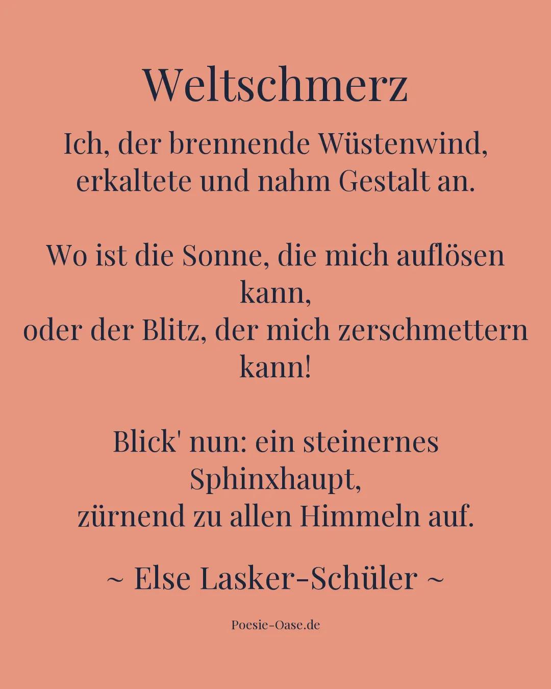 Illustration zu Weltschmerz