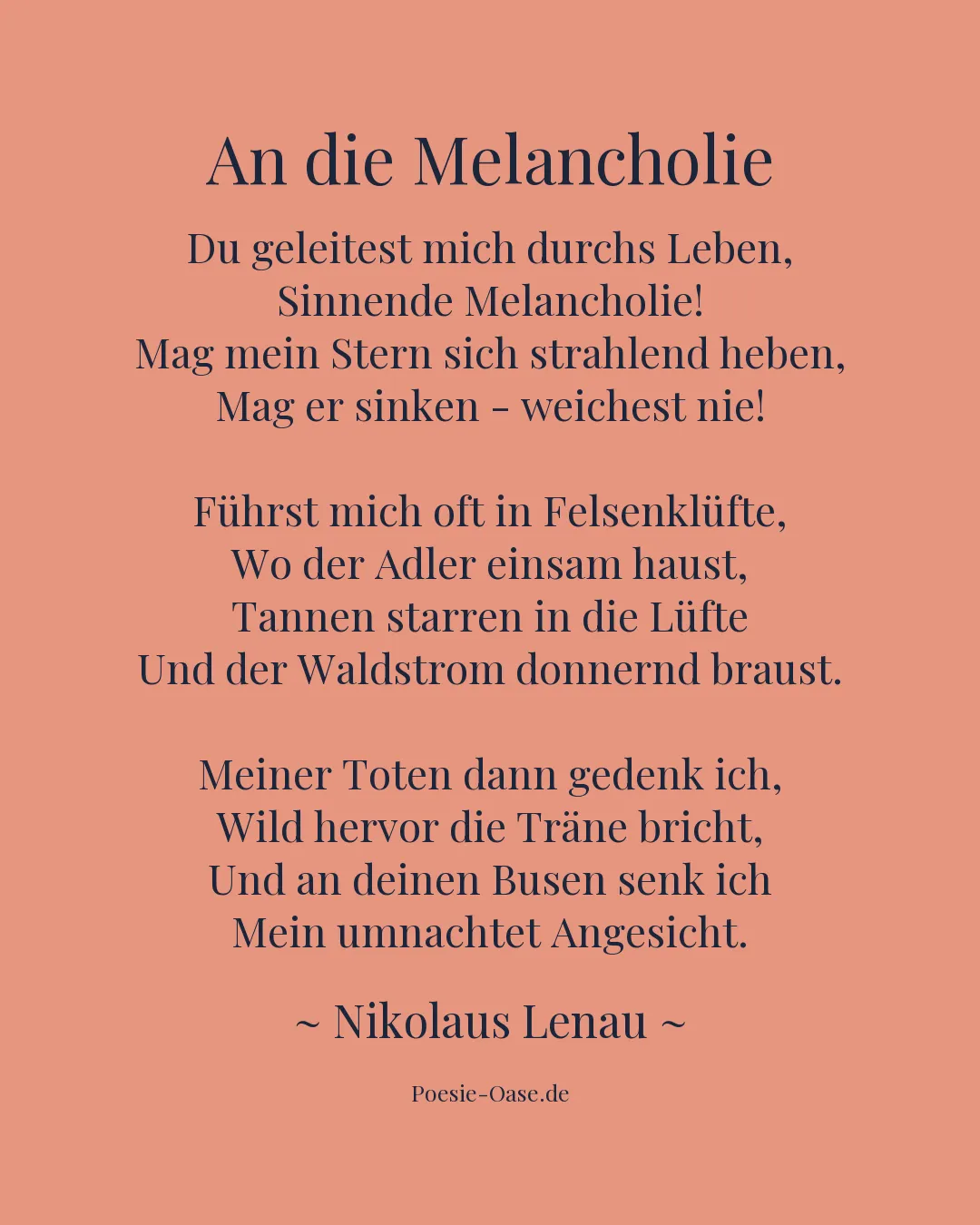 Illustration zu An die Melancholie