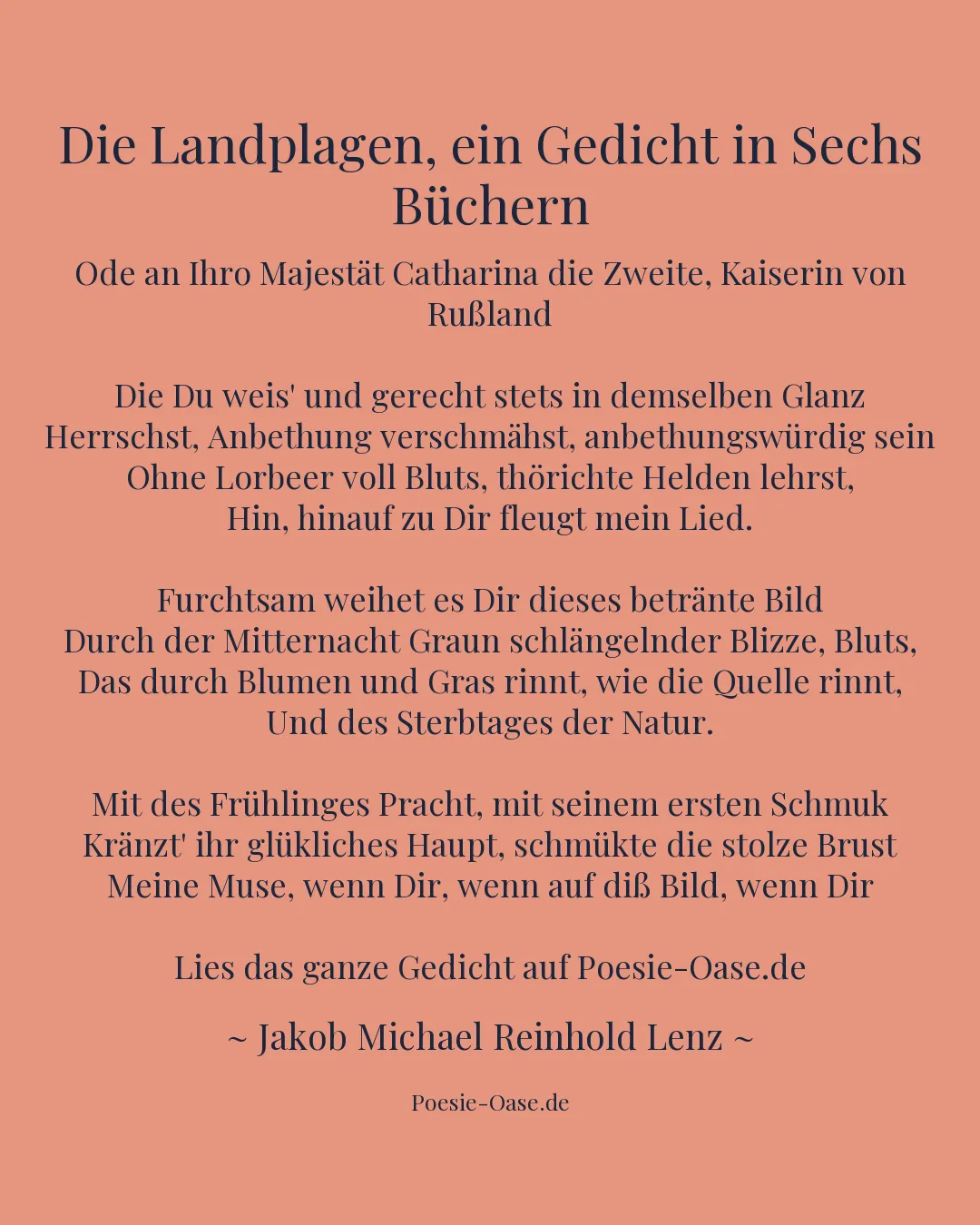 Illustration zu Die Landplagen, ein Gedicht in Sechs Büchern