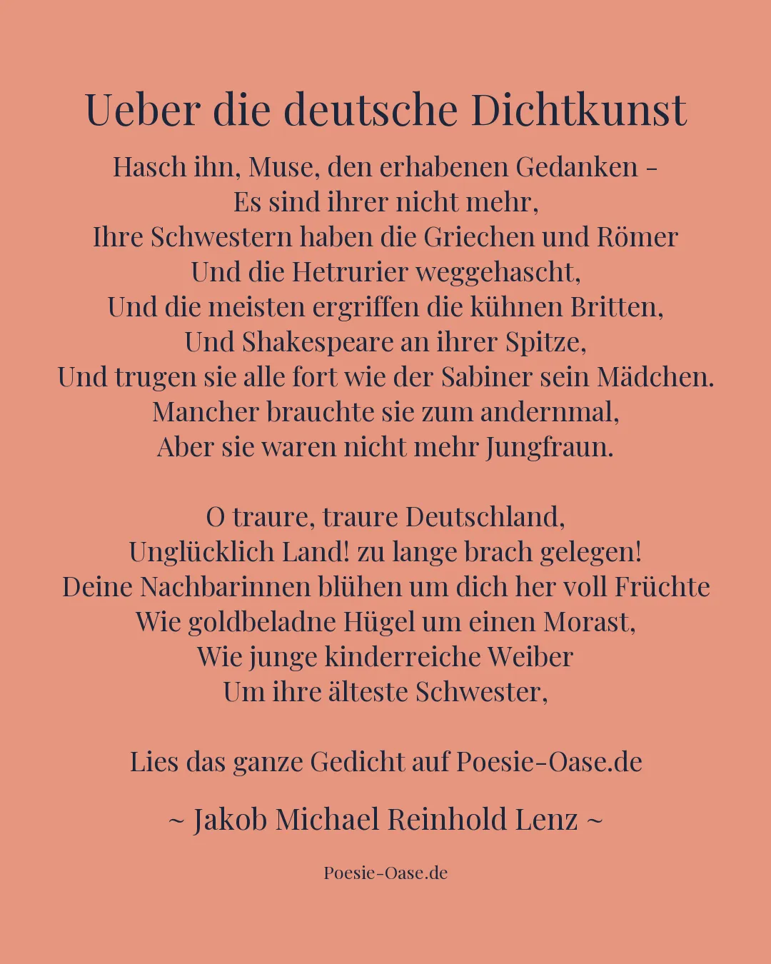 Illustration zu Ueber die deutsche Dichtkunst