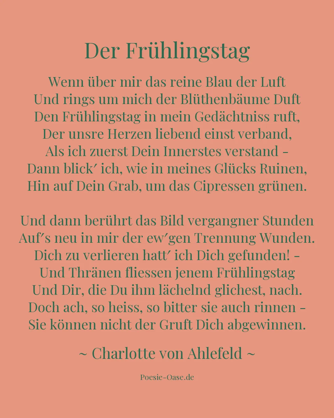Illustration zu Der Frühlingstag