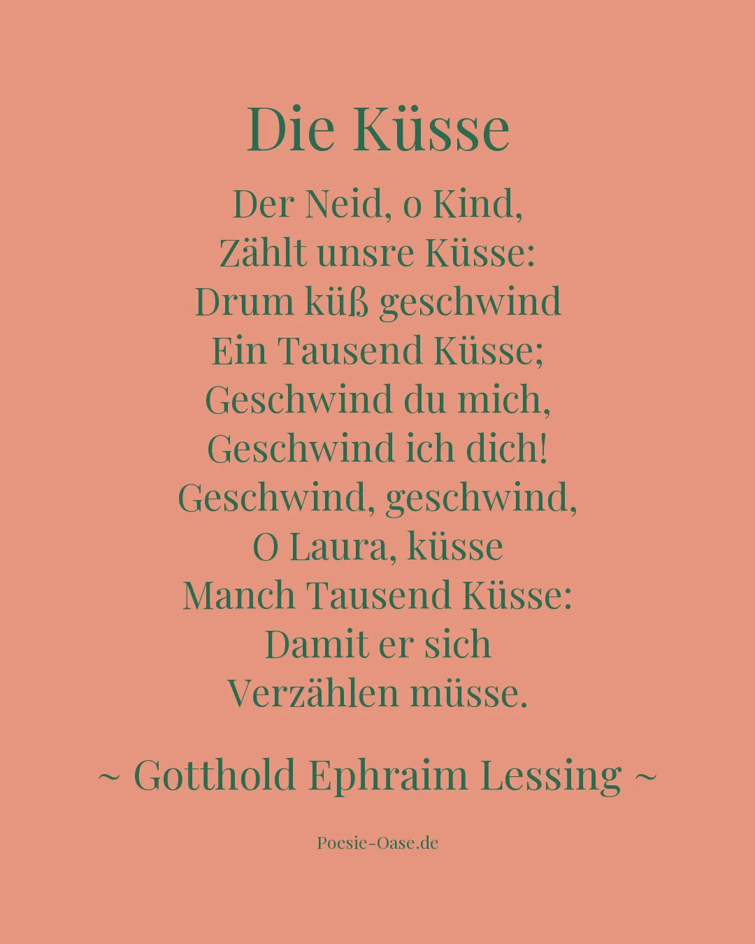 Illustration zu Die Küsse