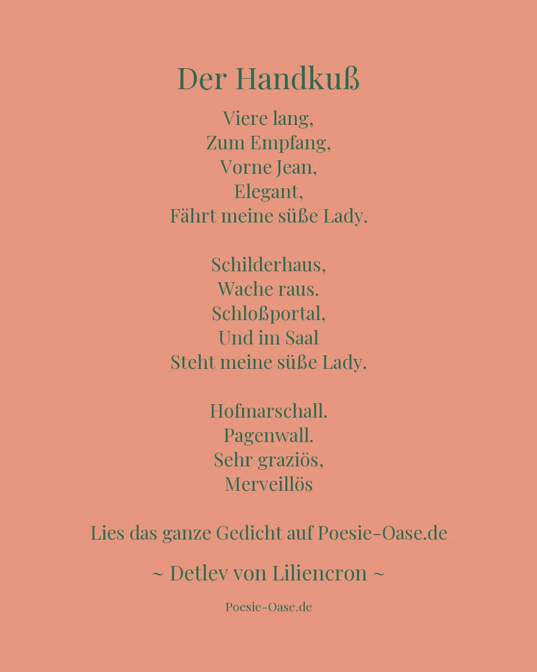 Illustration zu Der Handkuß