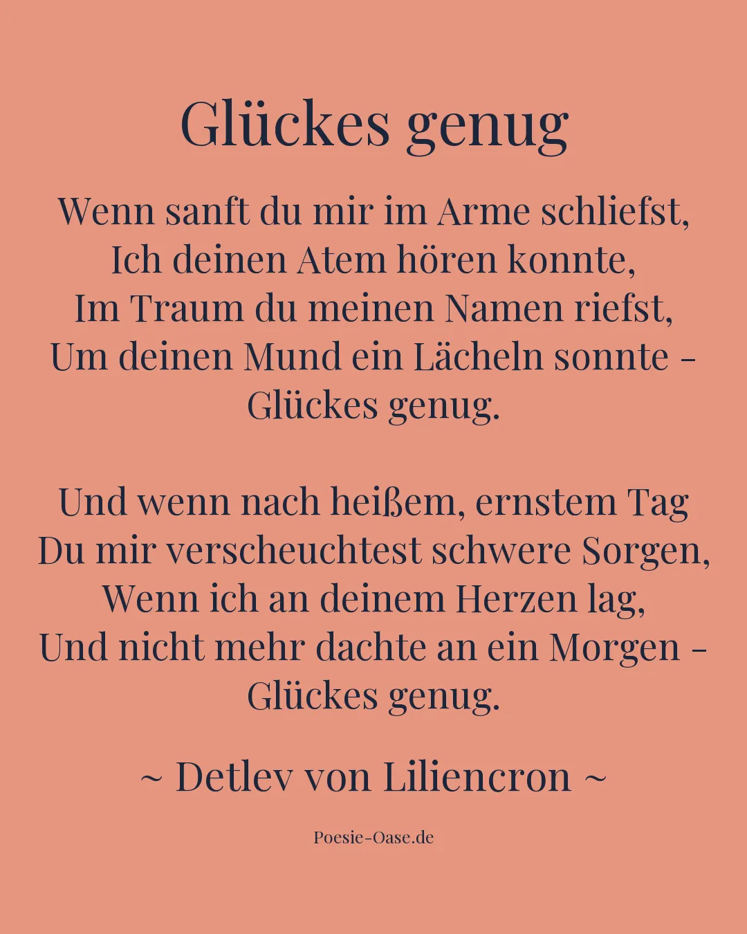 Illustration zu Glückes genug