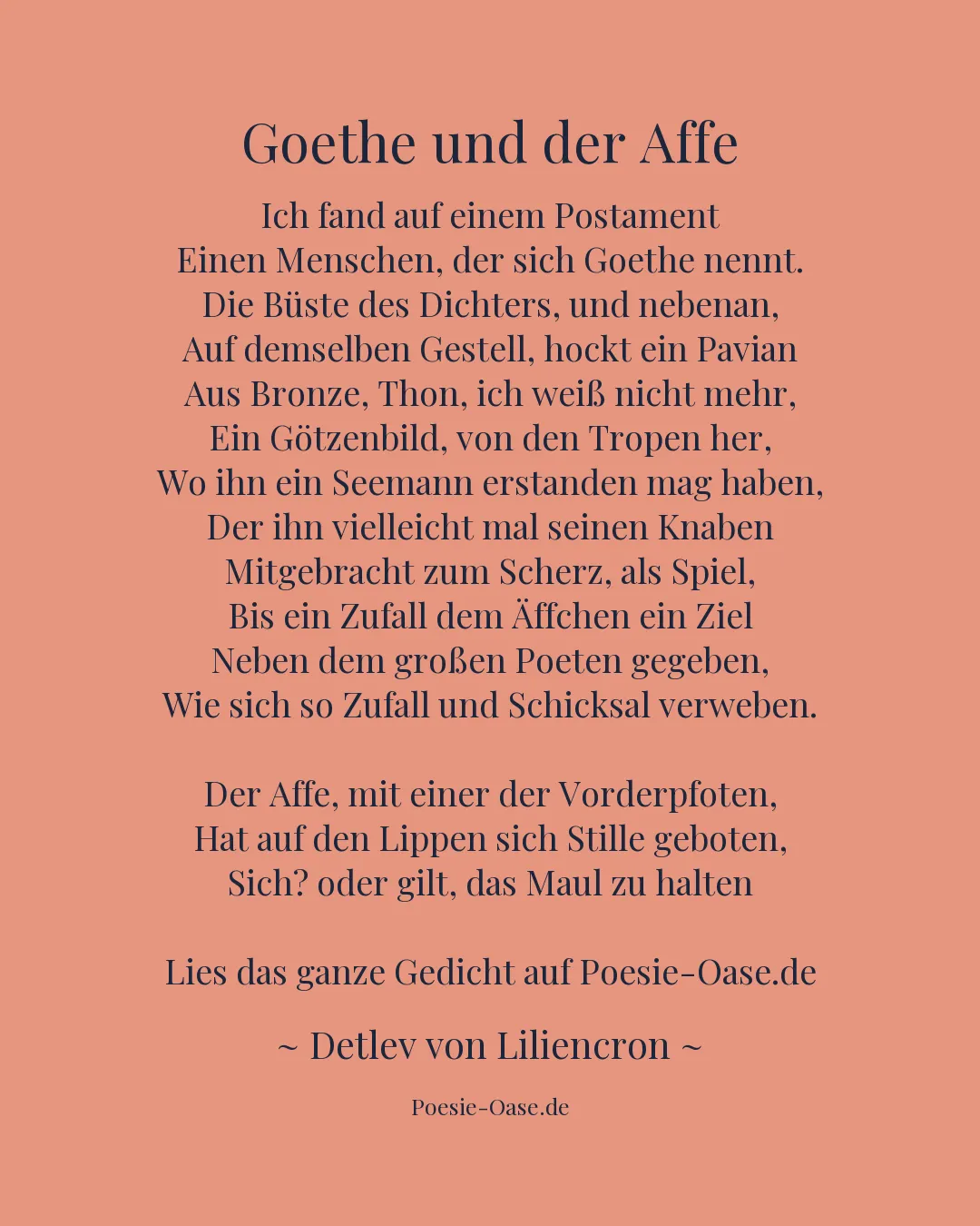 Illustration zu Goethe und der Affe