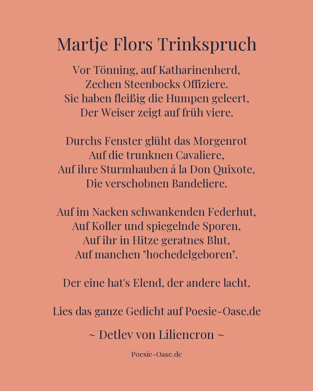 Illustration zu Martje Flors Trinkspruch