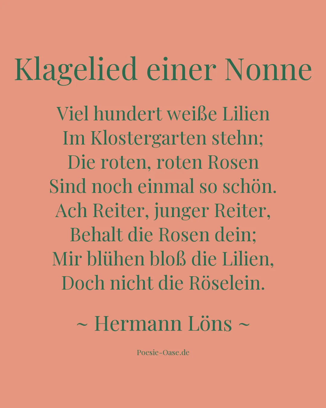 Illustration zu Klagelied einer Nonne
