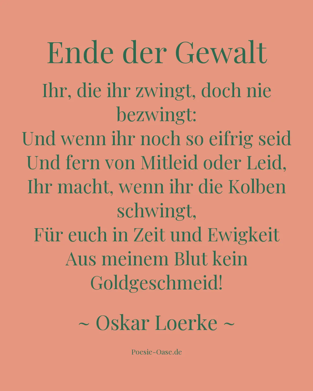 Illustration zu Ende der Gewalt