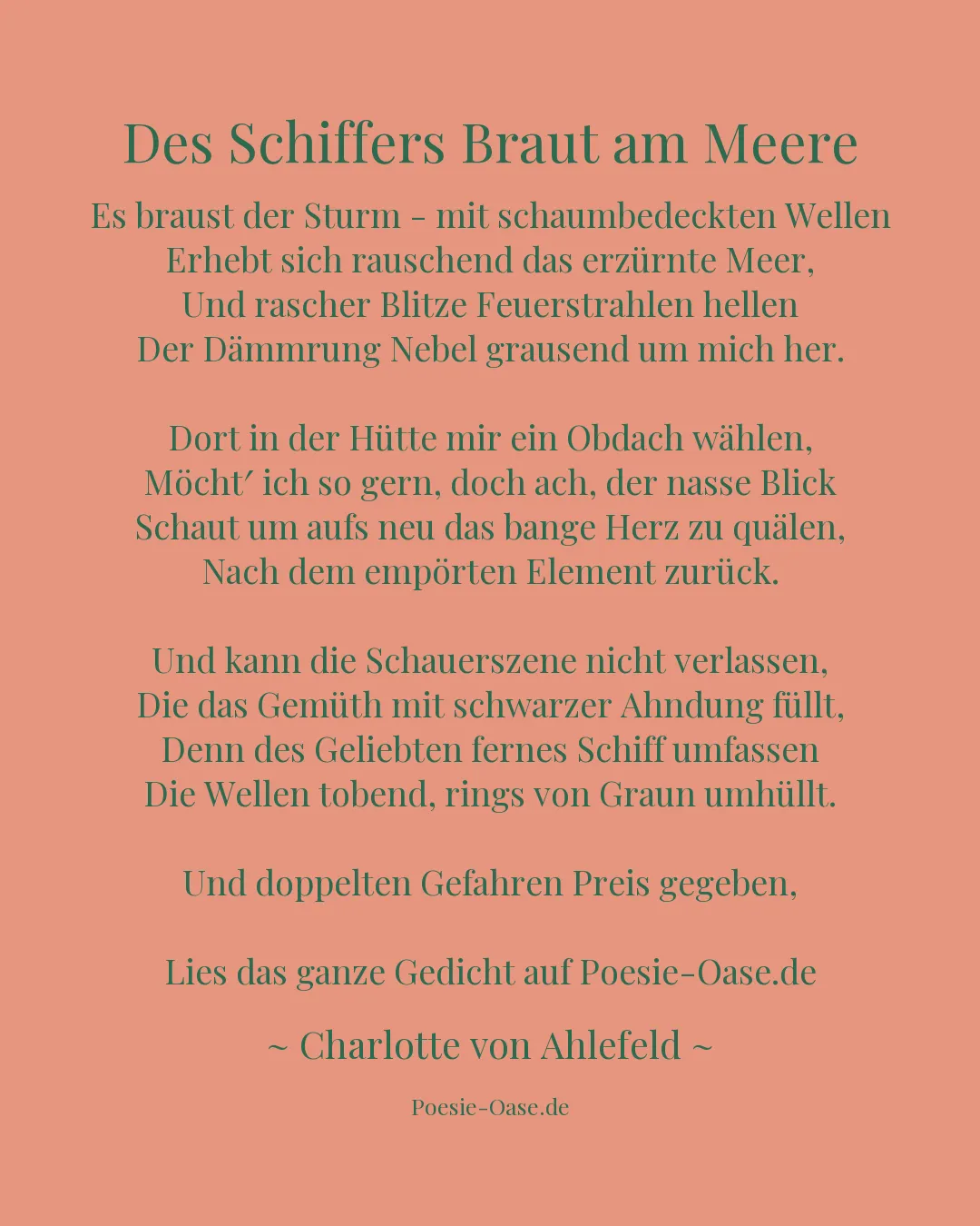 Illustration zu Des Schiffers Braut am Meere