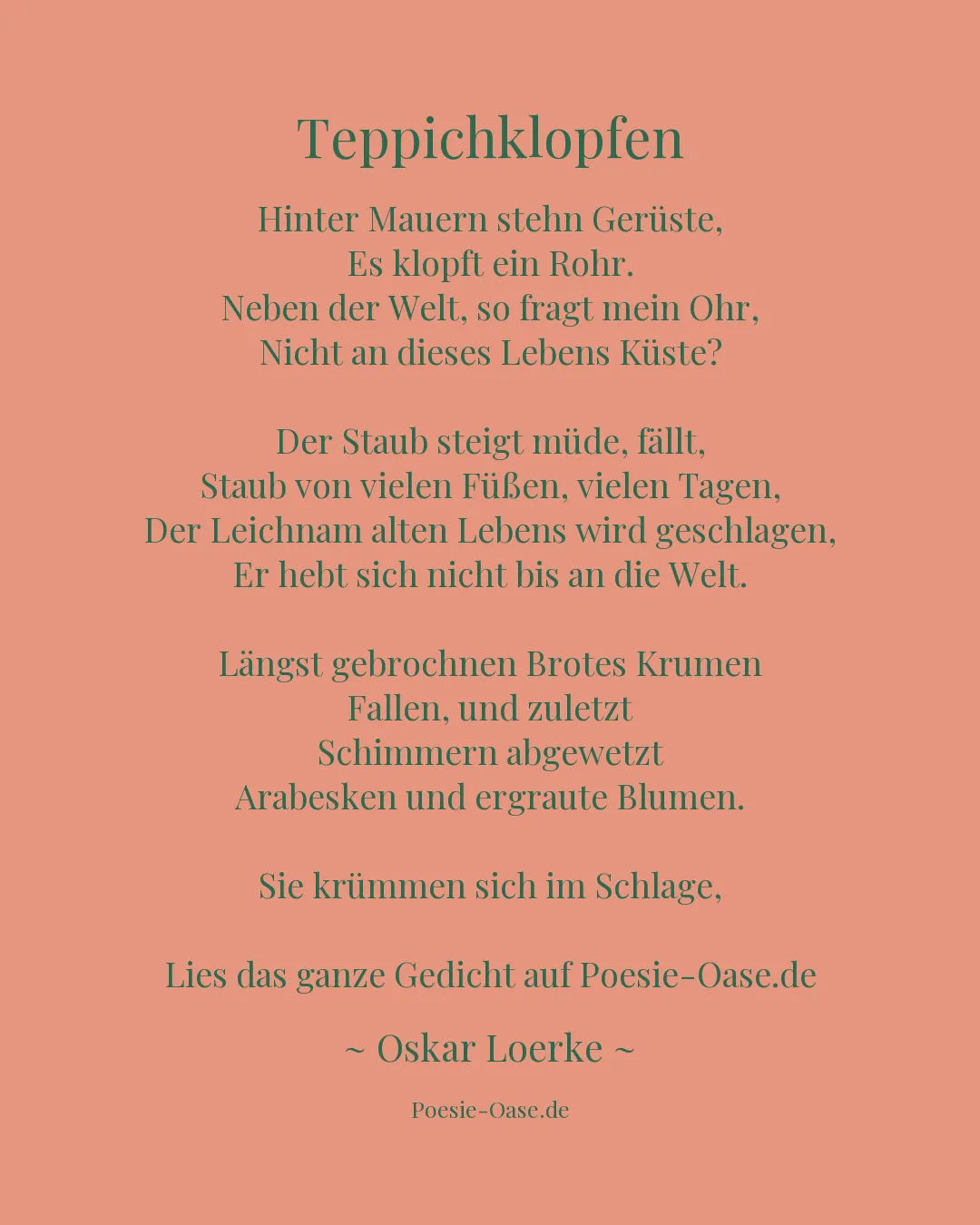 Illustration zu Teppichklopfen