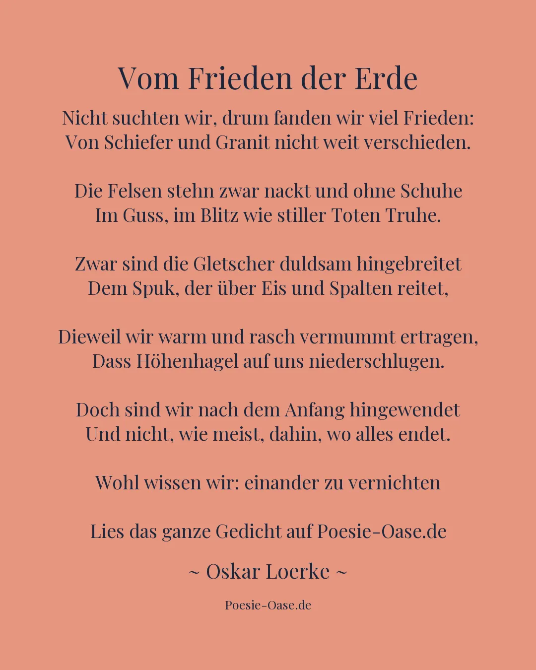 Illustration zu Vom Frieden der Erde