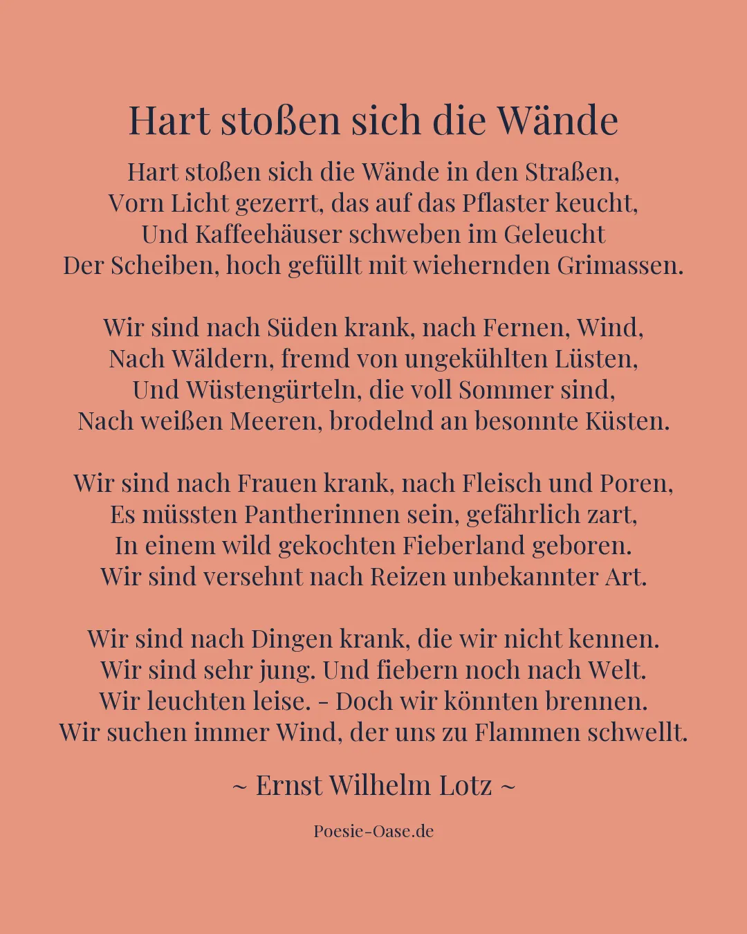 Illustration zu Hart stoßen sich die Wände