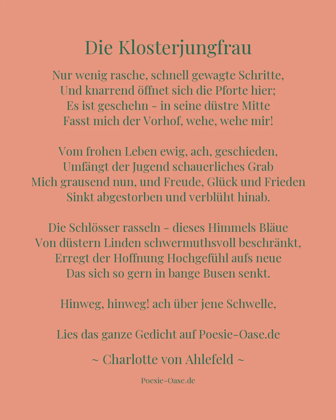 Illustration zu Die Klosterjungfrau