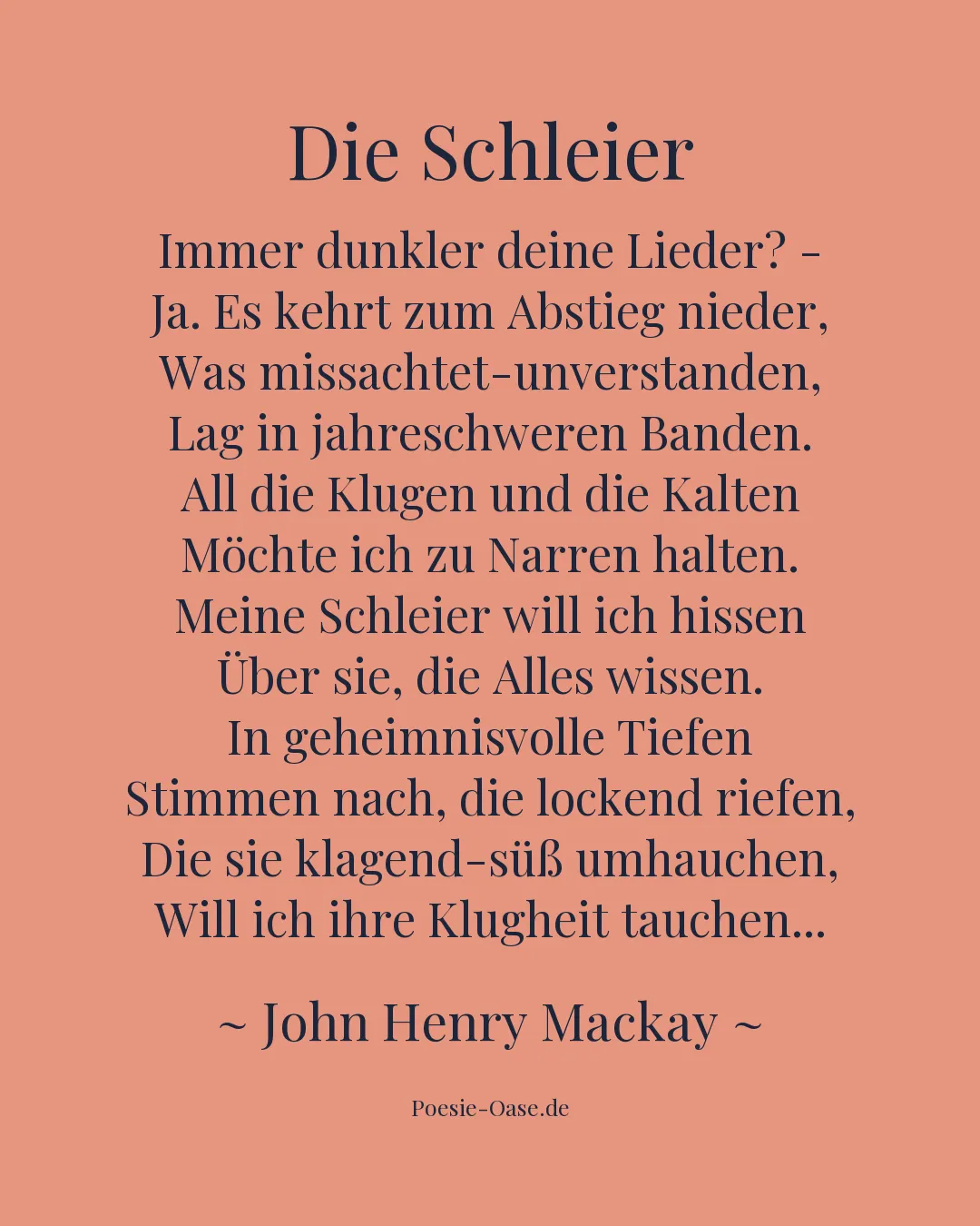 Illustration zu Die Schleier