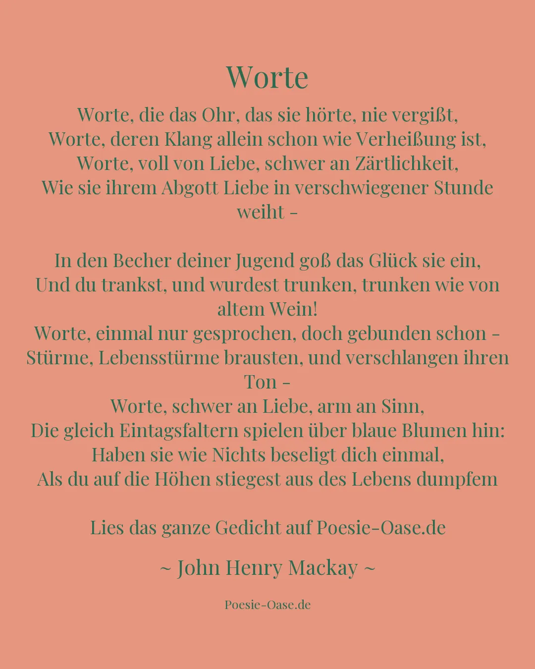 Illustration zu Worte