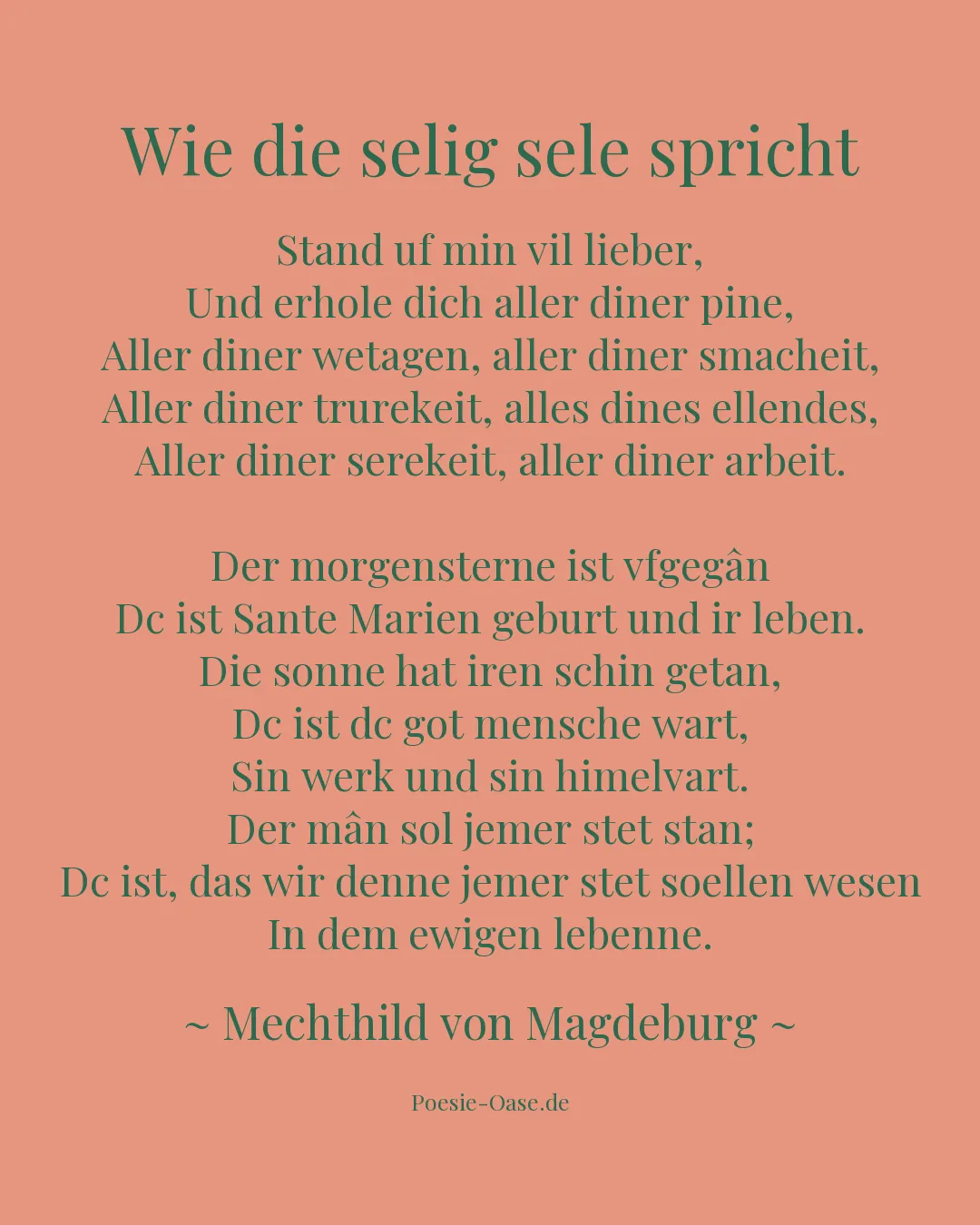 Illustration zu Wie die selig sele spricht