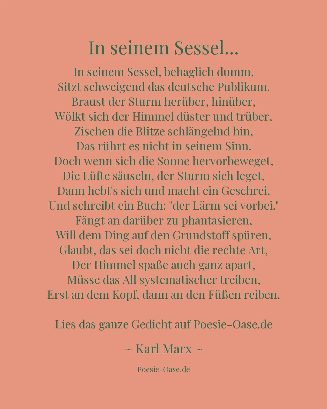 Illustration zu In seinem Sessel...
