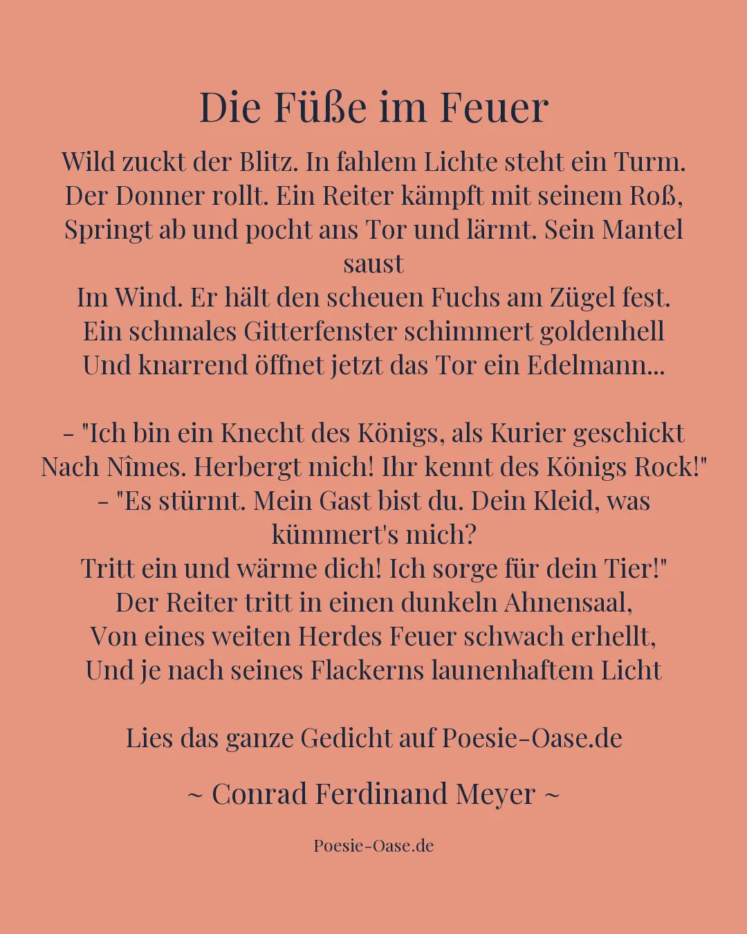 Illustration zu Die Füße im Feuer
