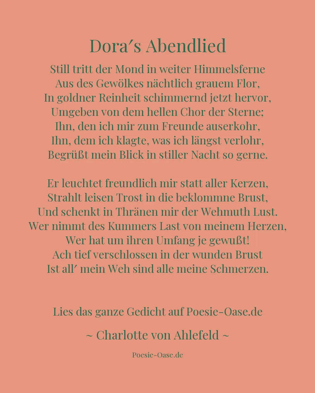 Illustration zu Dora′s Abendlied