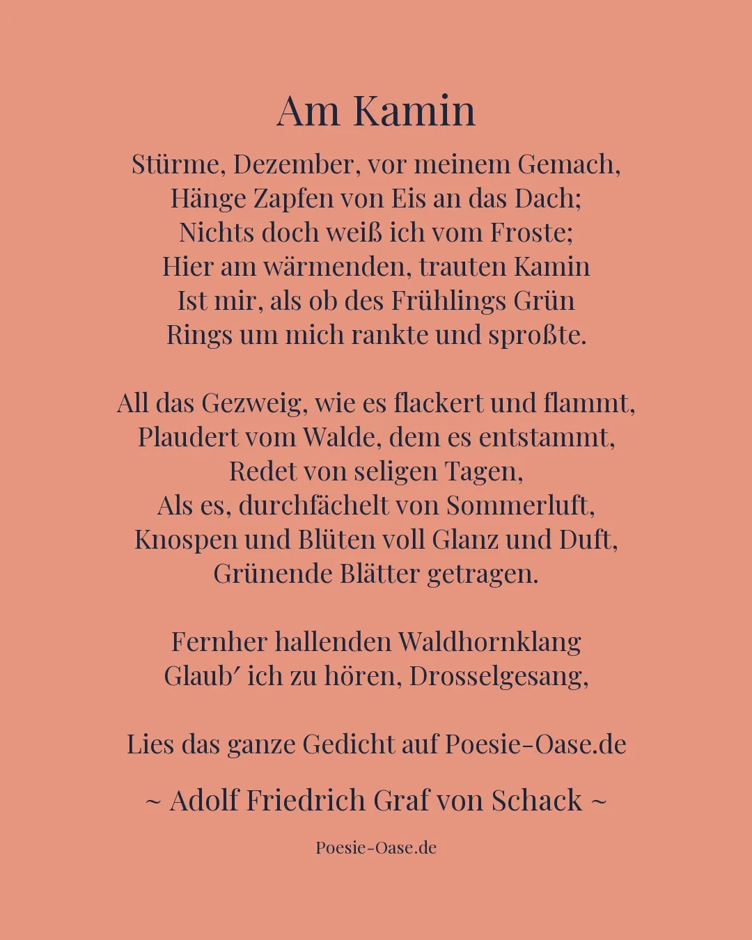 Illustration zu Am Kamin