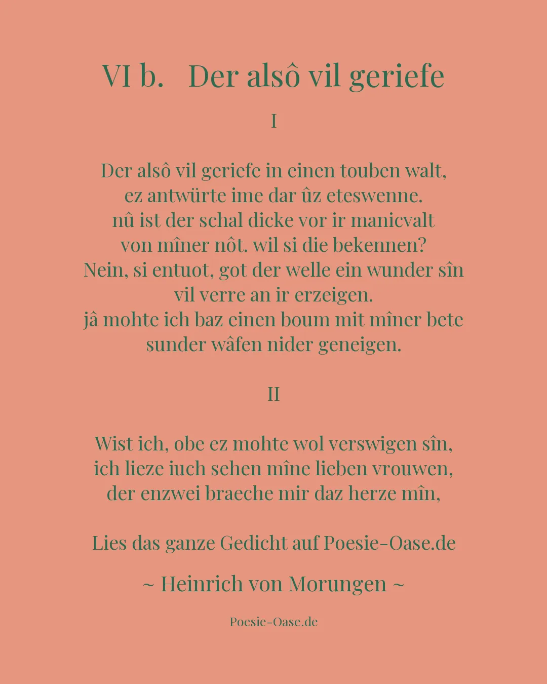 Illustration zu VI b. Der alsô vil geriefe