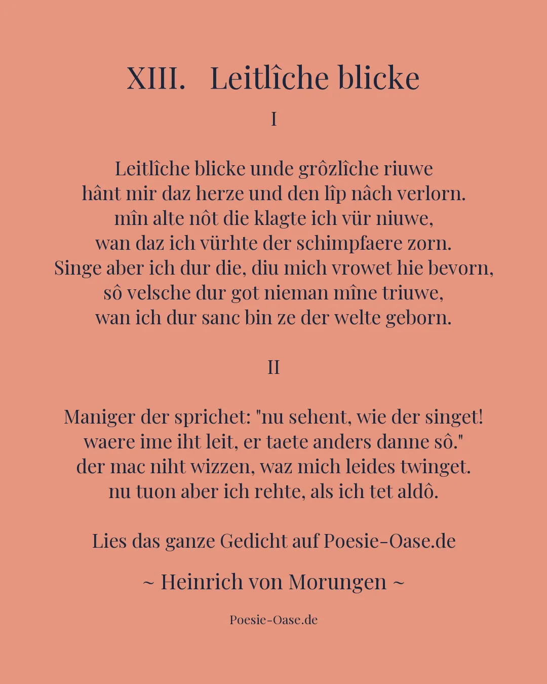 Illustration zu XIII.   Leitlîche blicke