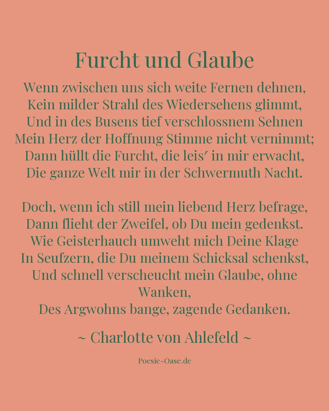 Illustration zu Furcht und Glaube