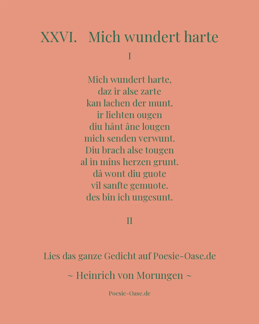 Illustration zu XXVI.   Mich wundert harte