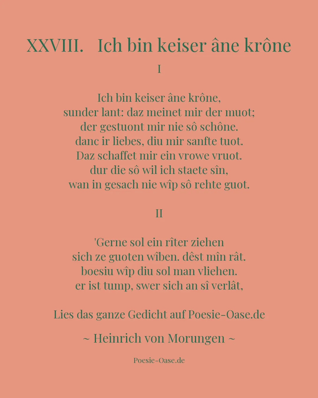 Illustration zu XXVIII. Ich bin keiser âne krône