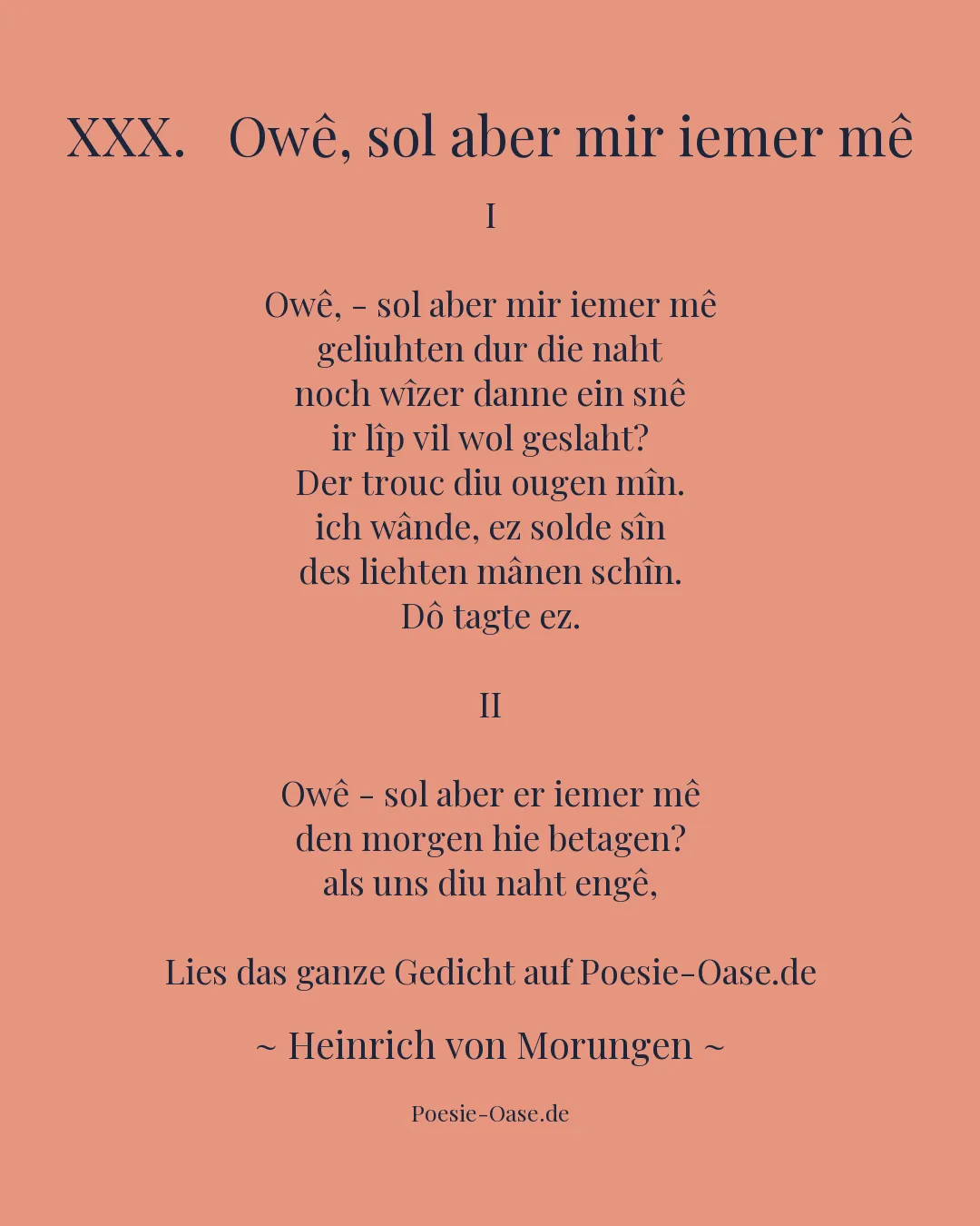Illustration zu XXX. Owê, sol aber mir iemer mê