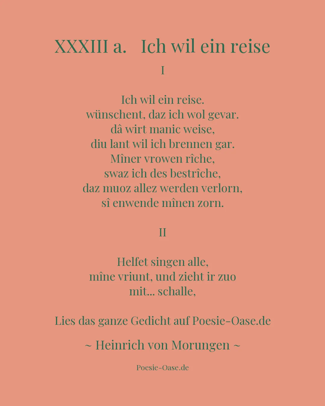 Illustration zu XXXIII a. Ich wil ein reise