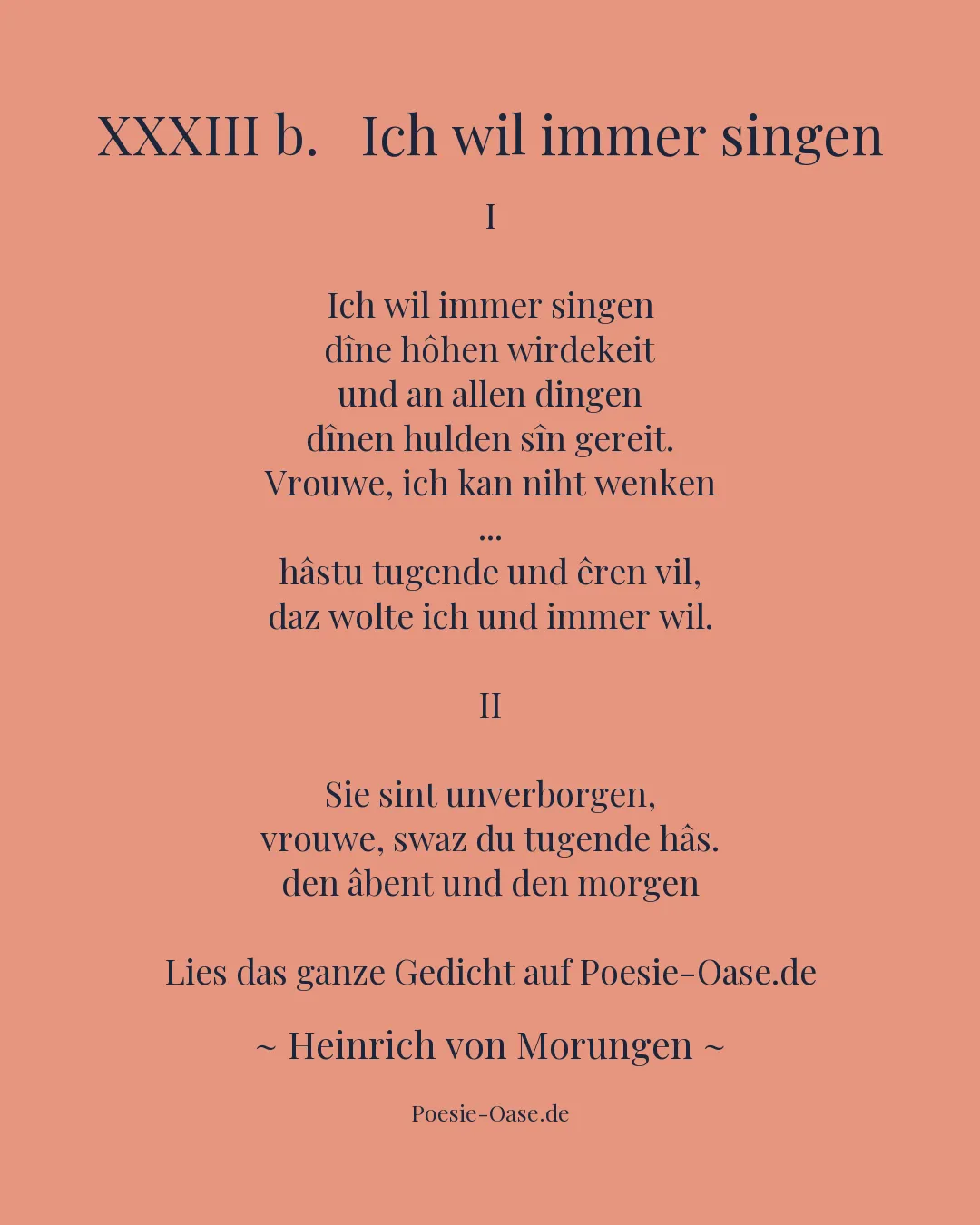 Illustration zu XXXIII b.   Ich wil immer singen