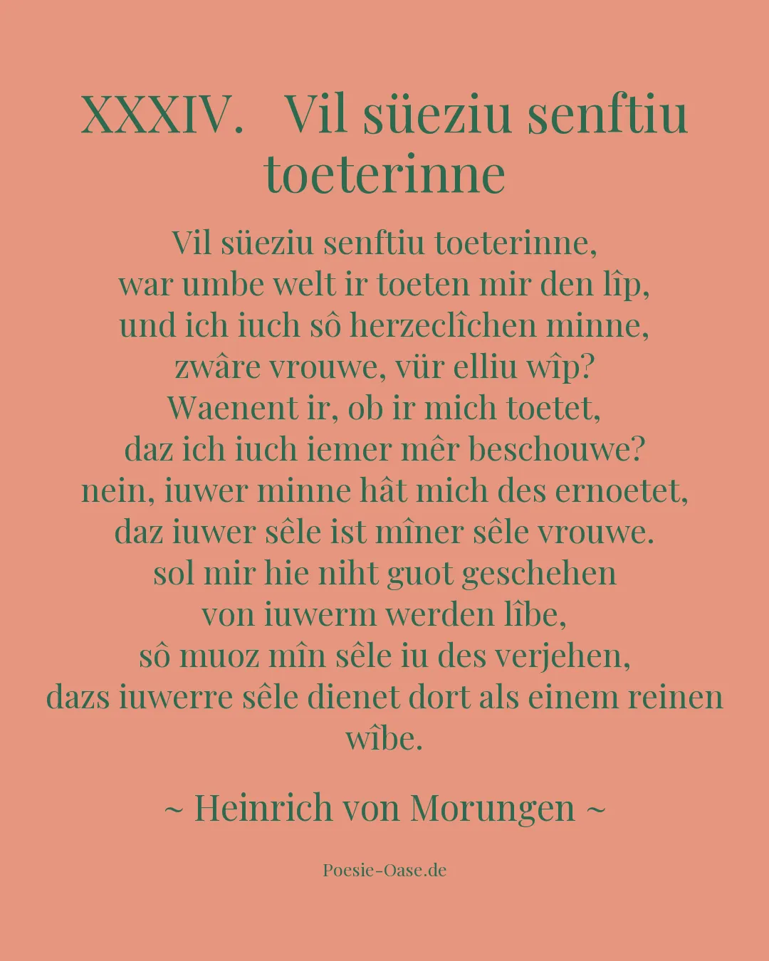 Illustration zu XXXIV.   Vil süeziu senftiu toeterinne
