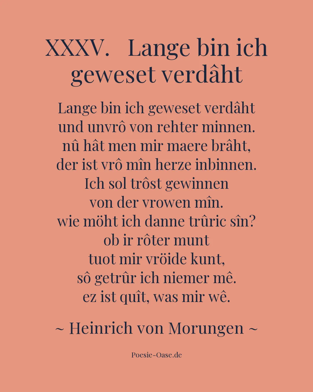 Illustration zu XXXV. Lange bin ich geweset verdâht