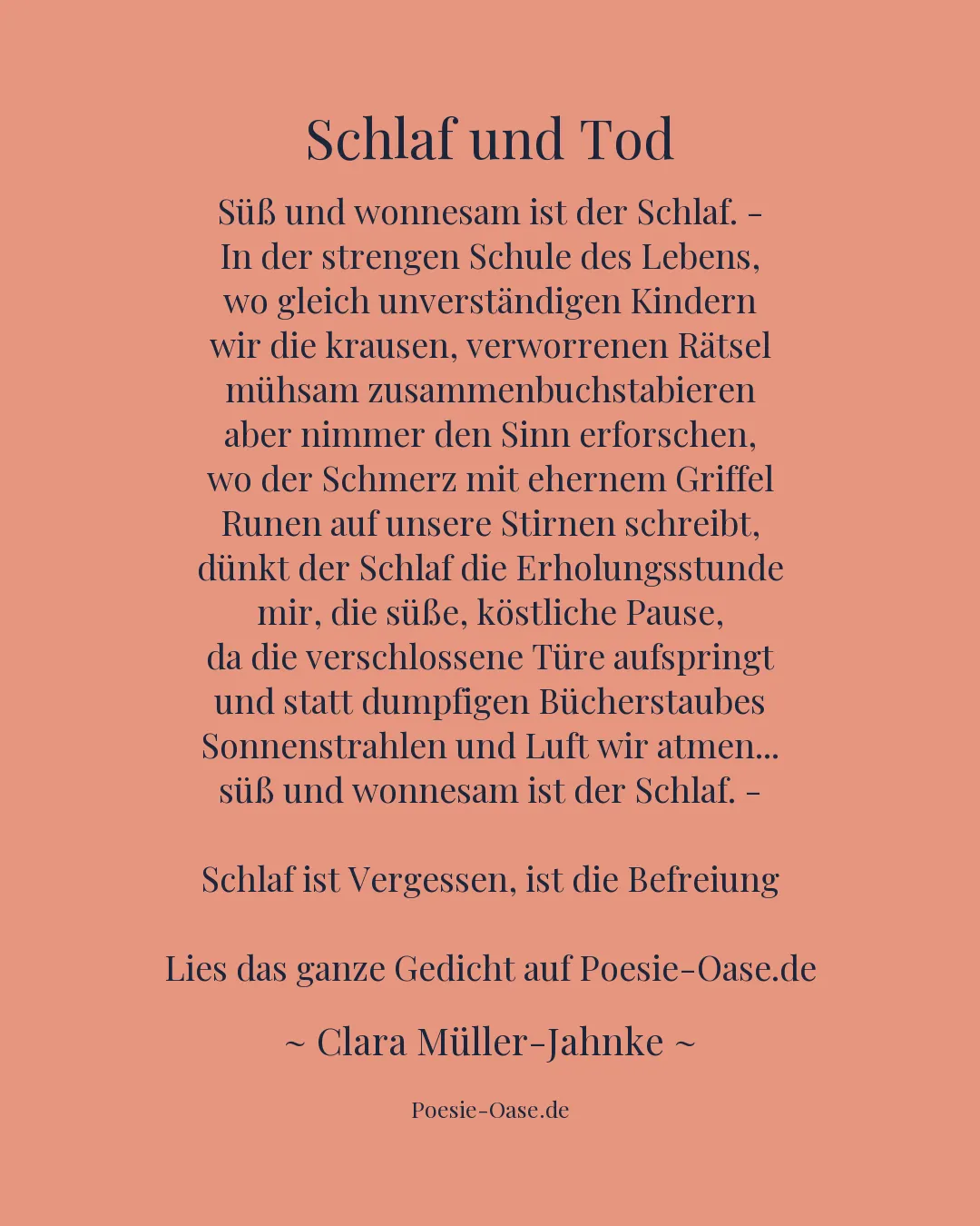 Illustration zu Schlaf und Tod