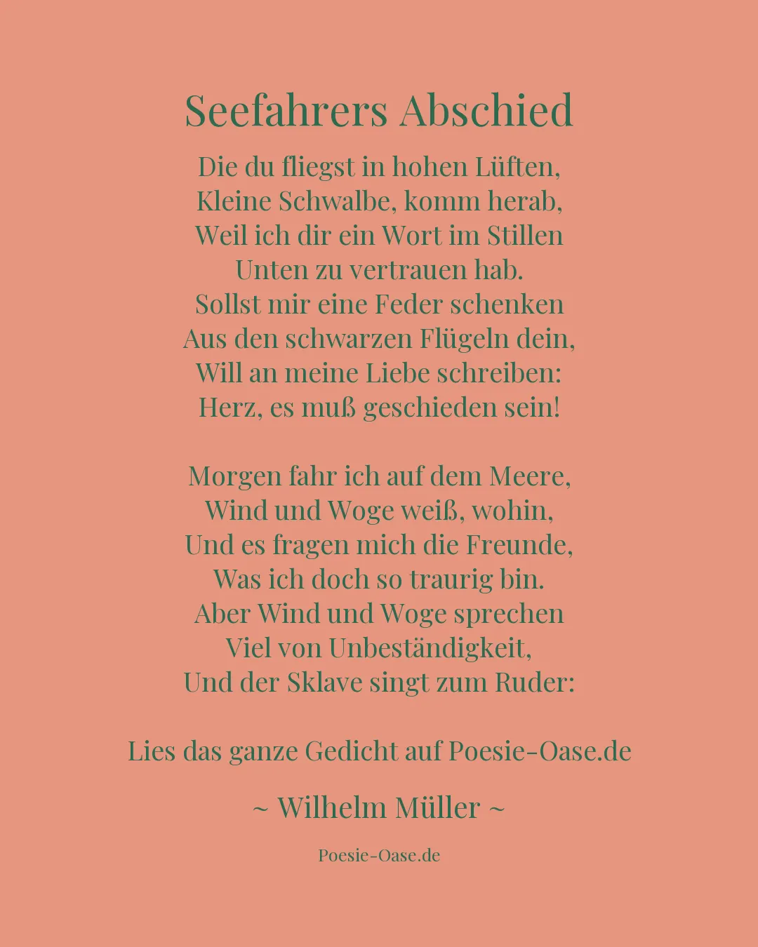 Illustration zu Seefahrers Abschied