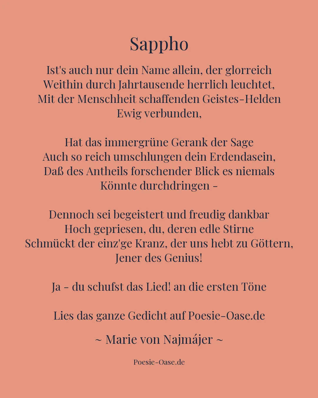 Illustration zu Sappho