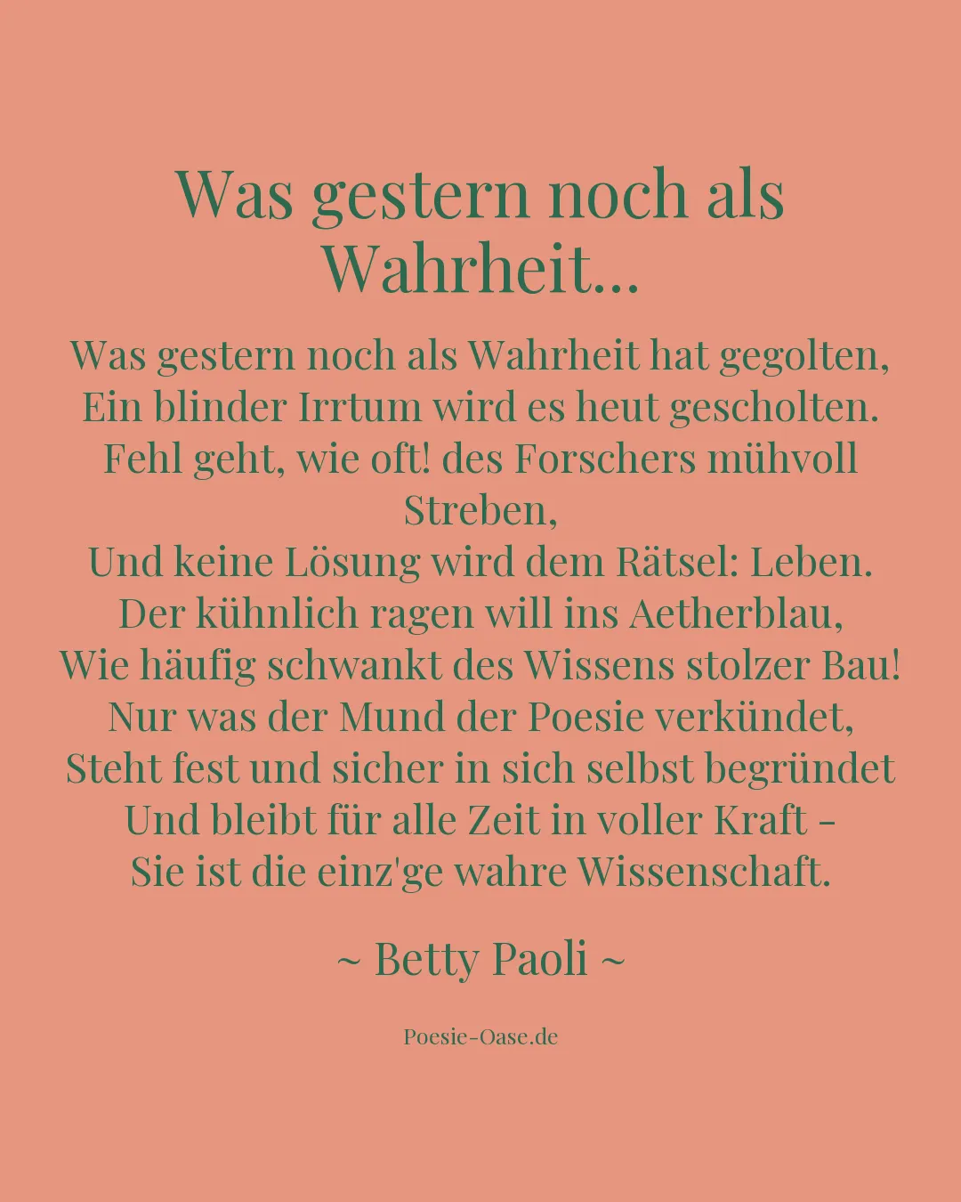 Illustration zu Was gestern noch als Wahrheit...