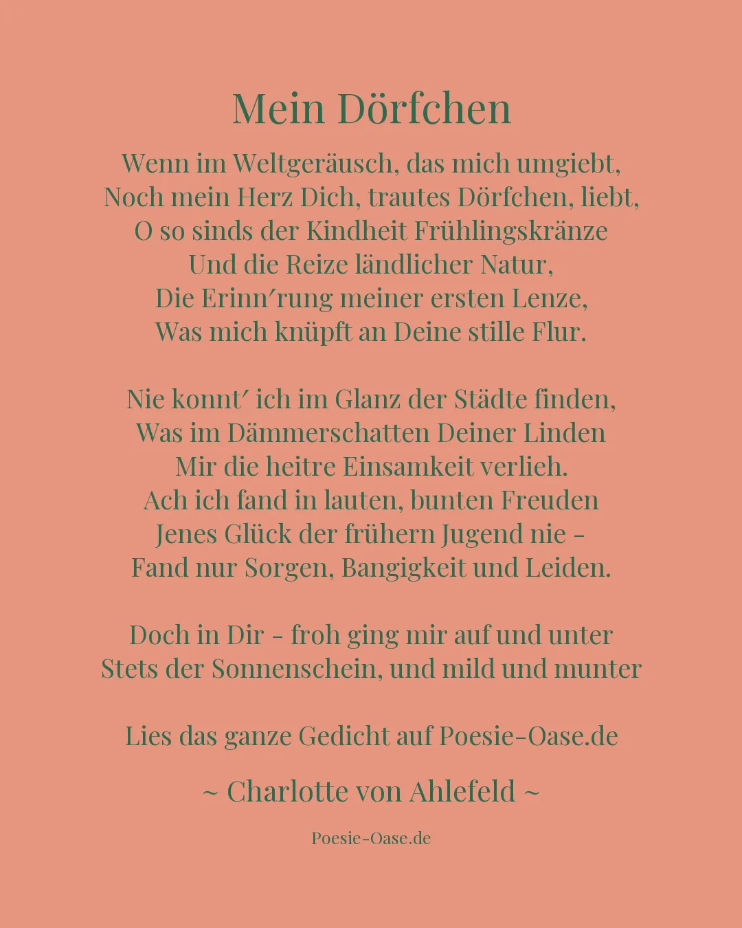 Illustration zu Mein Dörfchen