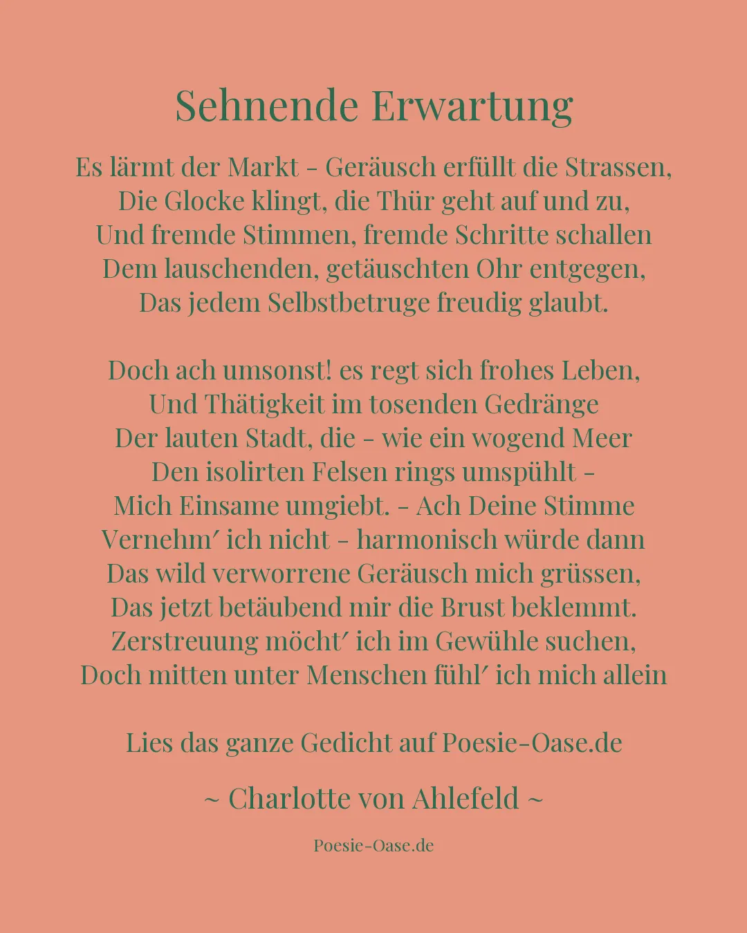 Illustration zu Sehnende Erwartung
