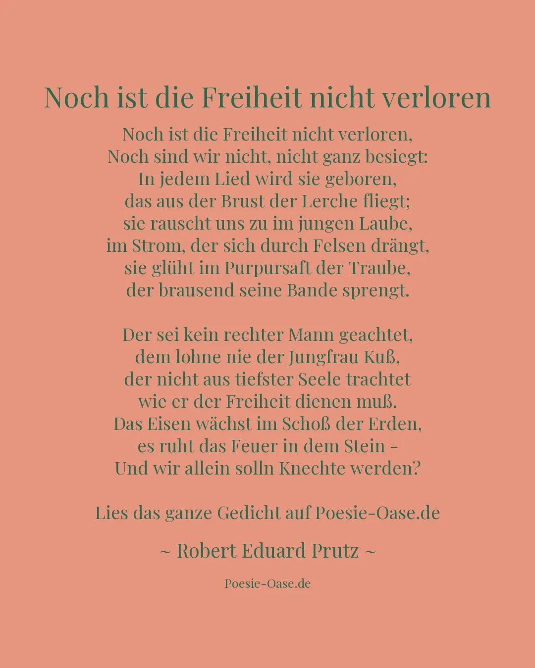 Illustration zu Noch ist die Freiheit nicht verloren