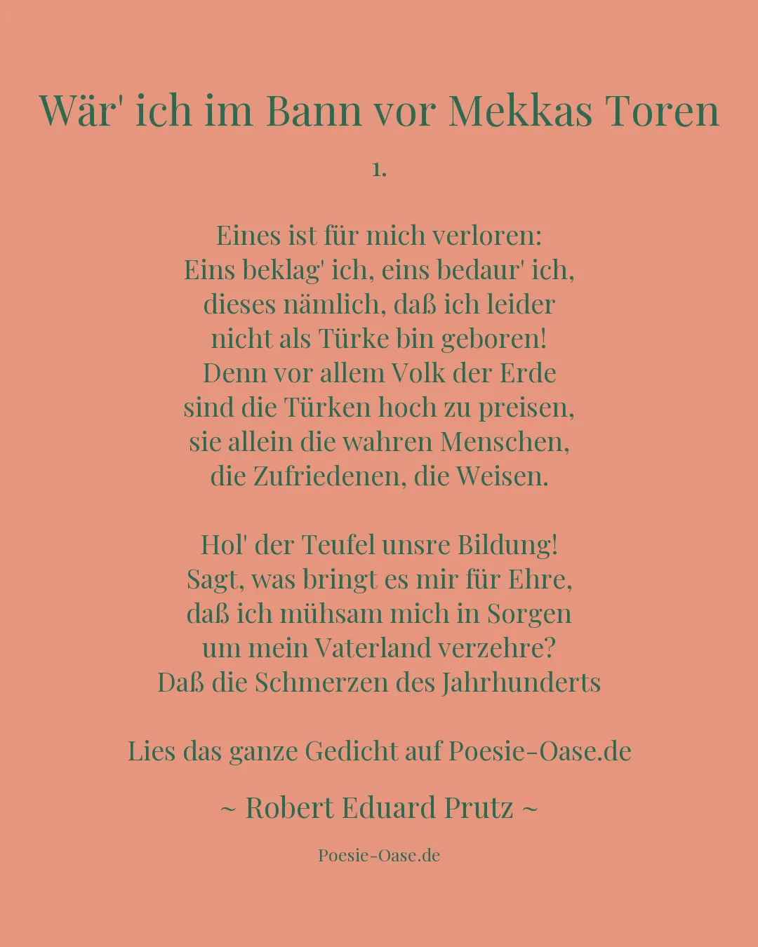 Illustration zu Wär' ich im Bann vor Mekkas Toren