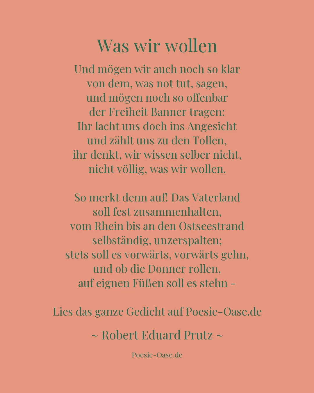 Illustration zu Was wir wollen