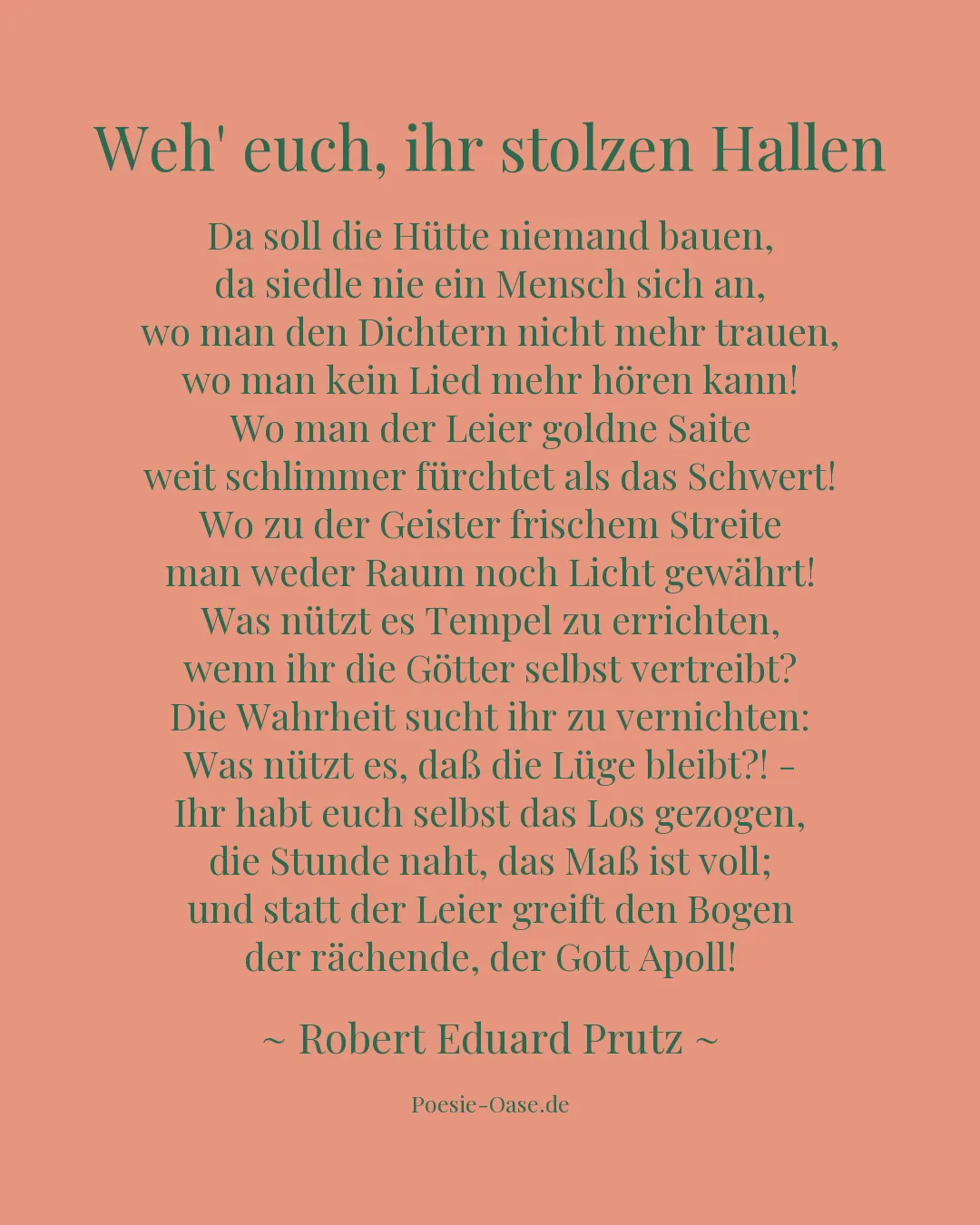 Illustration zu Weh' euch, ihr stolzen Hallen