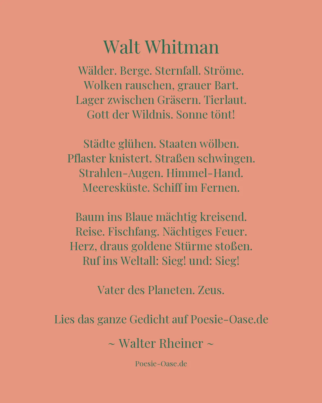 Illustration zu Walt Whitman
